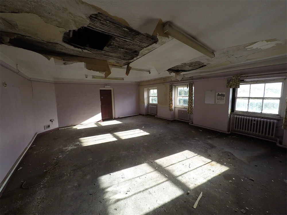 Significant ceiling collapse