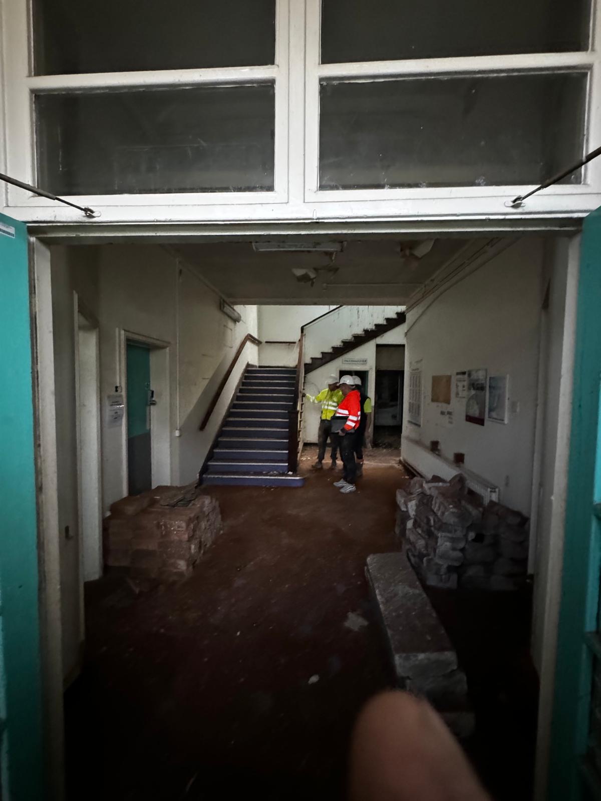 Secondary stairwell and corridors